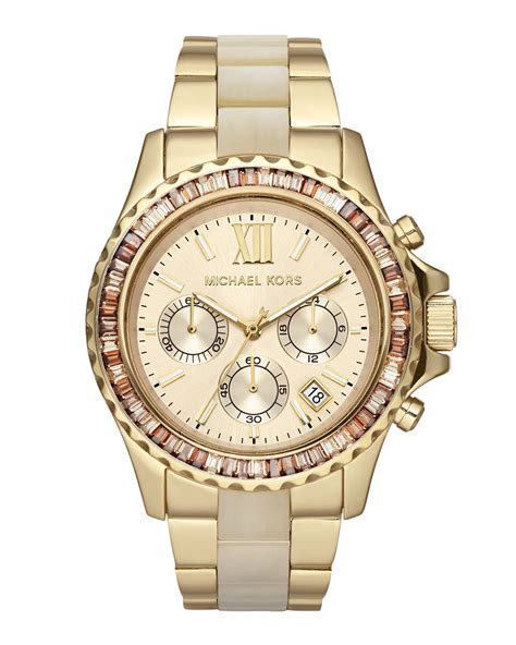 michael kors parker mini horn chronograph glitz watch|Michael Kors Women's Chronograph Mini Parker Horn Acetate .